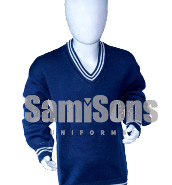 Navy Blue With White Strip