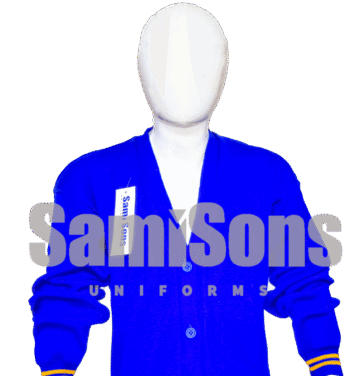 Royal Blue with Yellow Strip - Cardigan