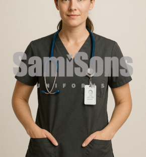 female doctor scrub - Aesthetic black