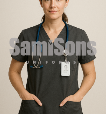 female doctor scrub - Aesthetic black